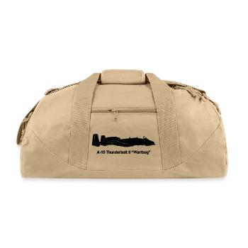 A10 Warthog Silhouette - Recycled Duffel Bag - beige - Front