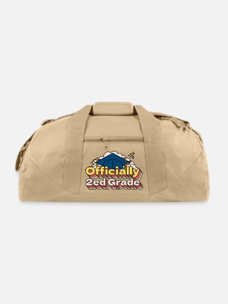 1st Grade Graduation - Recycled Duffel Bag - beige