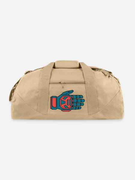 Secure Downhill Glove BMX Rider - Recycled Duffel Bag - beige