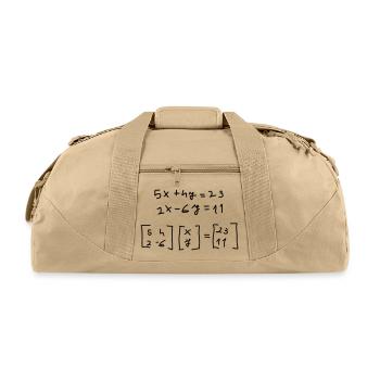Equation system matrix - Recycled Duffel Bag - beige - Front