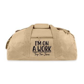 design missing - Recycled Duffel Bag - beige - Front