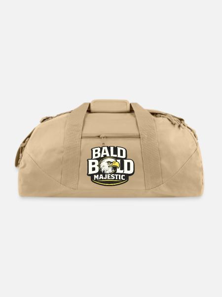 Bald Bold Majestic Eagle - Recycled Duffel Bag - beige