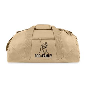 Family Tree Silhouette - Recycled Duffel Bag - beige - Front
