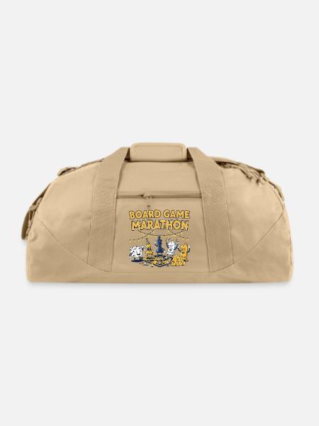 Board Game Marathon Night - Recycled Duffel Bag - beige