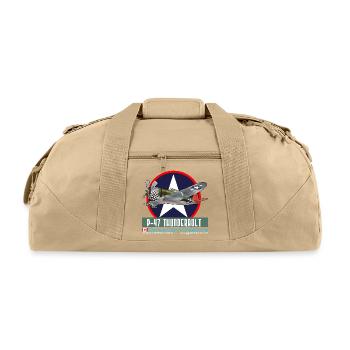 p47_tbolt_design - Recycled Duffel Bag - beige - Front