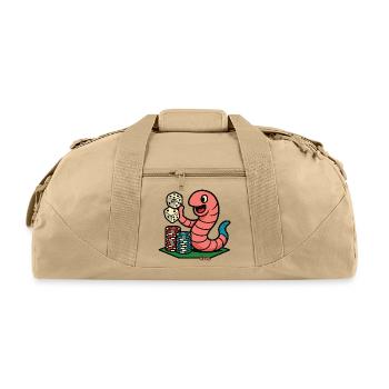 Lucky Worm Dice Casino  - Recycled Duffel Bag - beige - Front