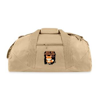 Not My Problem Fox - Recycled Duffel Bag - beige - Front