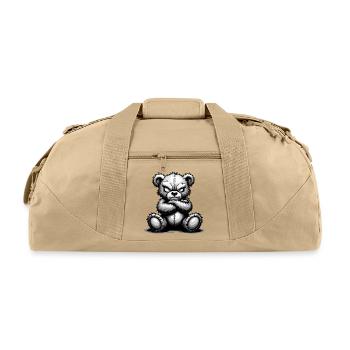 Grumpy Bear - Recycled Duffel Bag - beige - Front