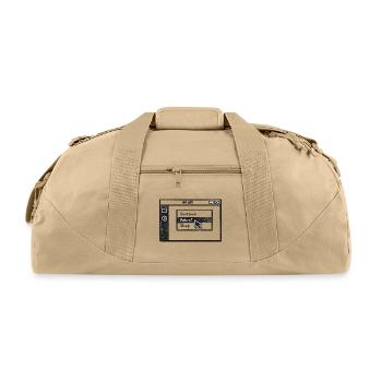 Reboot Menu Chalk Sketch - Recycled Duffel Bag - beige - Front
