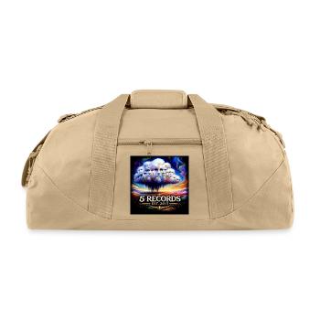 5 Records Psychedelic Cloud Logo Est. 2017 - Recycled Duffel Bag - beige - Front