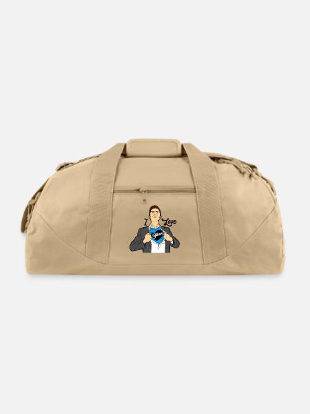 Bihar In My Heart Comic Style Illustration - Recycled Duffel Bag - beige
