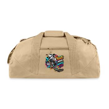 Skate_more- - Recycled Duffel Bag - beige - Front