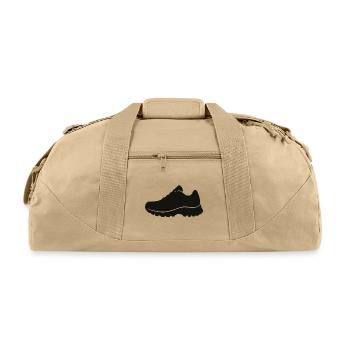 Jetblack Sneaker Silhouette - Recycled Duffel Bag - beige - Front
