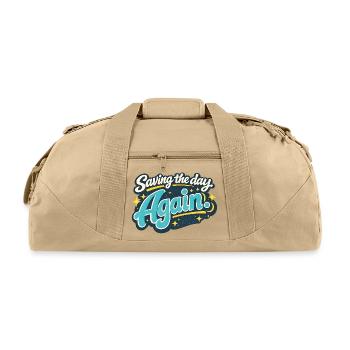Saving the Day Again - Recycled Duffel Bag - beige - Front