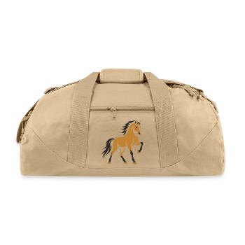 Golden Horse - Recycled Duffel Bag - beige - Front