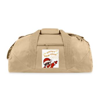 Dabbing Santa 2026 - Happy New Year's Eve Party De - Recycled Duffel Bag - beige - Front