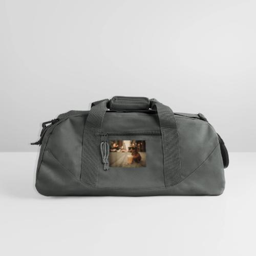 Funny Dachshund Iced Coffee Lover Tee - Recycled Duffel Bag