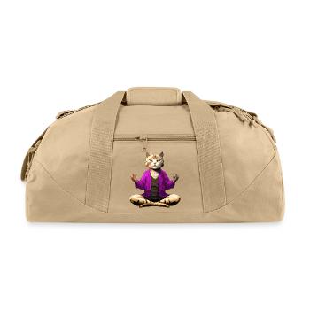 Yogi the Cat - Recycled Duffel Bag - beige - Front