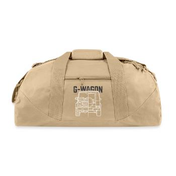 g-wagon vintage car - Recycled Duffel Bag - beige - Front