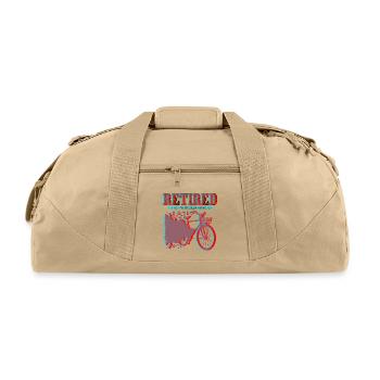 Retired Ride Attitude - Recycled Duffel Bag - beige - Front