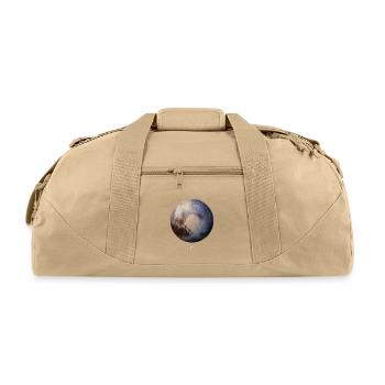 Celestial Planet Marble Artwork - Recycled Duffel Bag - beige - Front