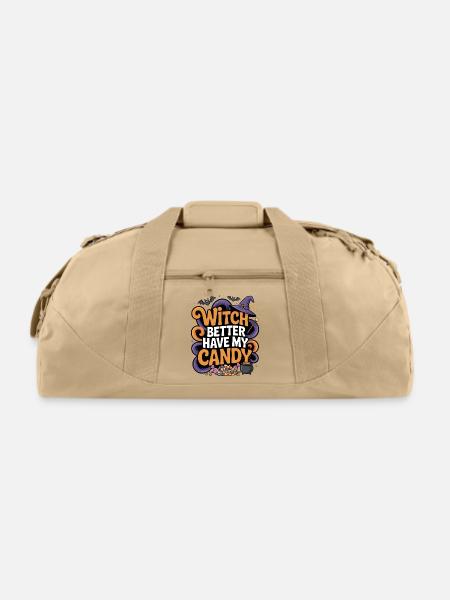 Witch Candy Chaos Tee - Recycled Duffel Bag - beige