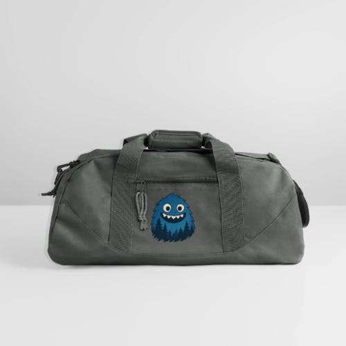 Whimsical Blue Forest Monster – Cute Cartoon Night - Recycled Duffel Bag