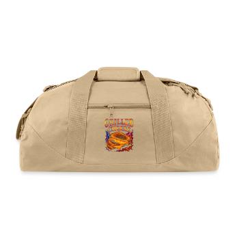 Grilled Cheese Favorite Food Funny Weird 90s - Recycled Duffel Bag - beige - Front