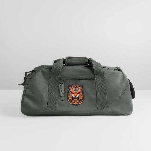 Tribal Demon Wolf Mask - Recycled Duffel Bag