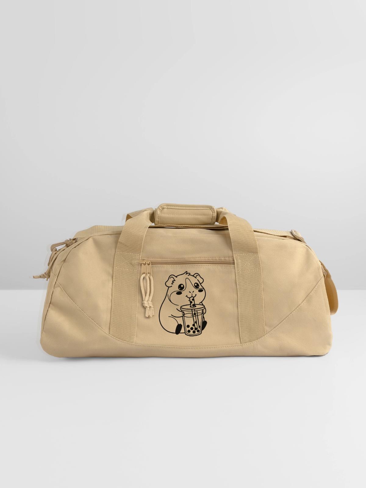 bubble tea - Recycled Duffel Bag - beige - Front