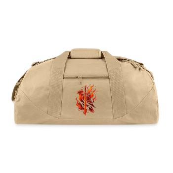 Blade of the Fearless - Recycled Duffel Bag - beige - Front