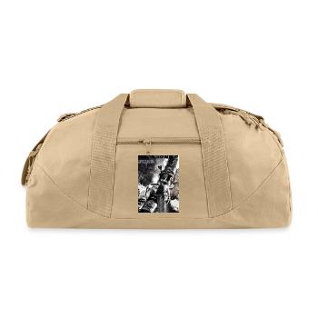 Calm Mind, Sharp Blade - Recycled Duffel Bag - beige - Front