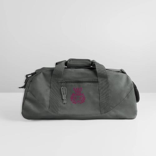 Save the boobs floral - Recycled Duffel Bag