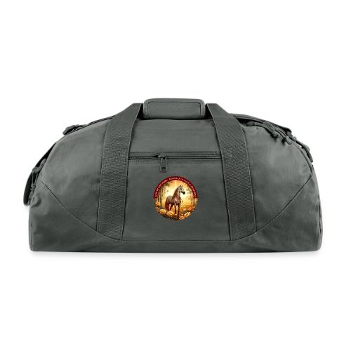 Year of the Horse Guardian T Shirt, Lunar New Year - Recycled Duffel Bag