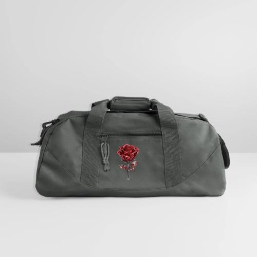 2 Set - Silver and Gold Roses - Recycled Duffel Bag