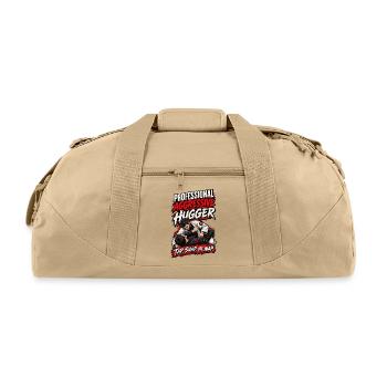Professional Aggressive Hugger BJJ Shirt - Recycled Duffel Bag - beige - Front