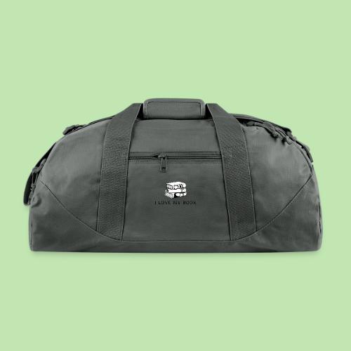 I love my book t-shirt - Recycled Duffel Bag