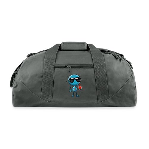 Smoon_I love Mrs S_Blue - Recycled Duffel Bag