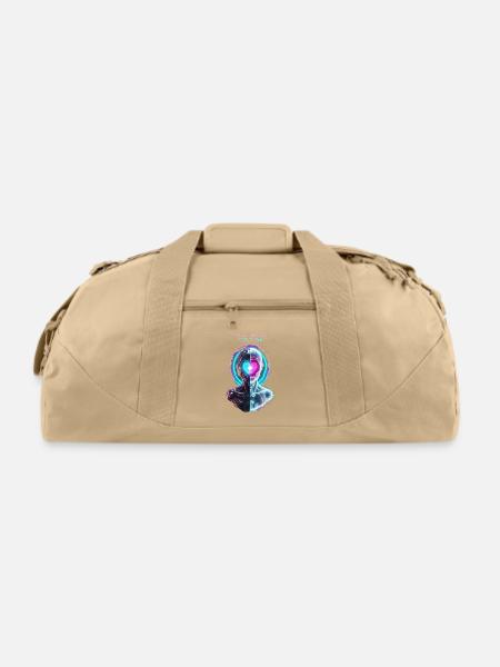 Synthetic Soul Neon Heart - Recycled Duffel Bag - beige