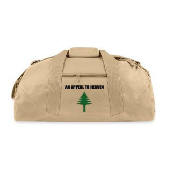 An Appeal to Heaven Flag,the Pine Tree Flag - Recycled Duffel Bag - beige - Front