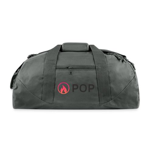 pop logo black - Recycled Duffel Bag