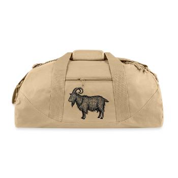 Midnight Nebula Goat - Recycled Duffel Bag - beige - Front