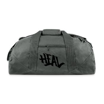 heal - Recycled Duffel Bag - charcoal - Front
