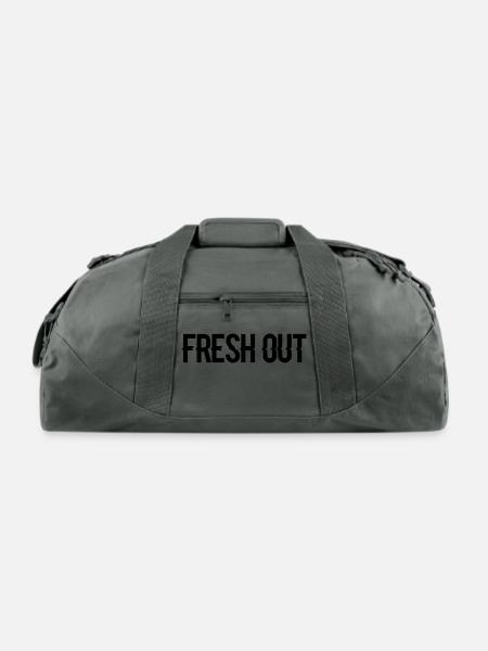 fresh out - Recycled Duffel Bag - charcoal