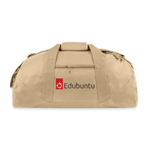 Edubuntu Logo 2023 - Black - Recycled Duffel Bag