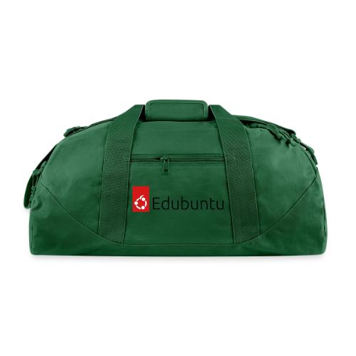 Edubuntu Logo 2023 - Black - Recycled Duffel Bag