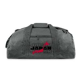 Japan Streetwear - Recycled Duffel Bag - charcoal - Front
