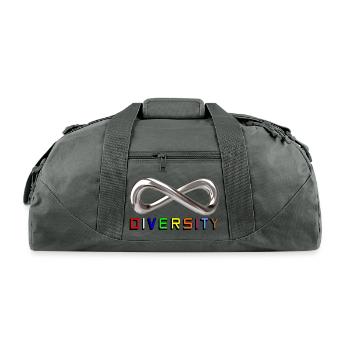 Infinite Diversity - Recycled Duffel Bag - charcoal - Front