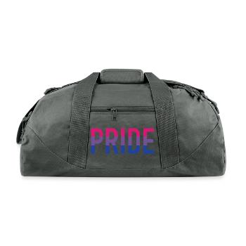Pride Bi - Recycled Duffel Bag - charcoal - Front