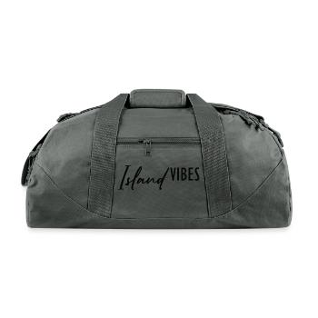 Island Vibes - Recycled Duffel Bag - charcoal - Front